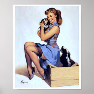 Med hundvalpar upp poster