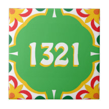 Med husnummer Azulejos, dekorativa mönster,