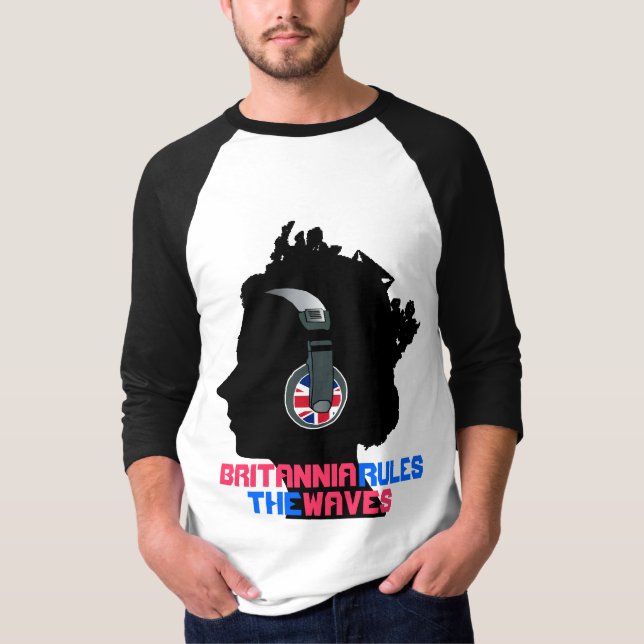 MED HUVUDGRUPPER: BRITANNIEN REGLER VÅGAR TEE (Framsida)