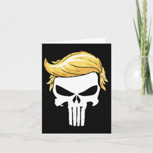 Med Iconic Trump Hair President Supporter Kort