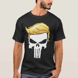 Med Iconic Trump Hair President Supporter T Shirt