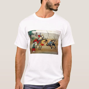 Med infanteriet Samurai som attackerar på häst T Shirt