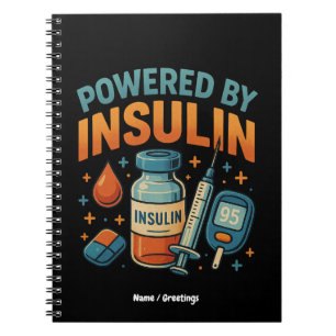 Med Insulin Diabetes Awareness Funny Quote Anteckningsbok