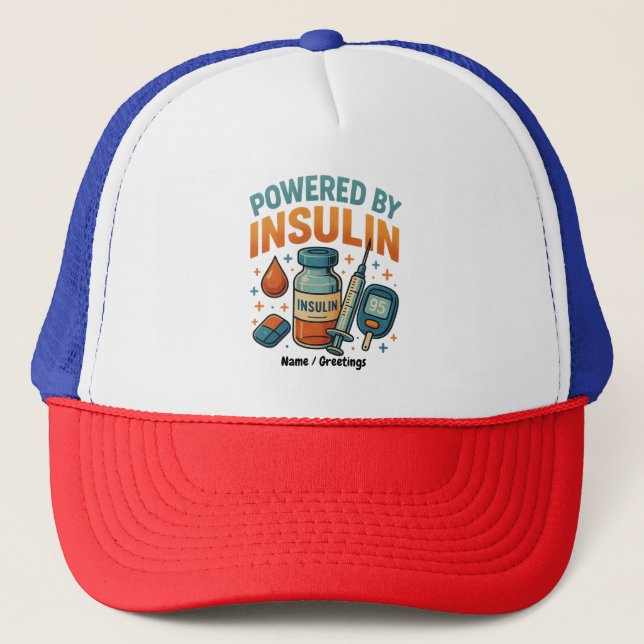 Med Insulin Diabetes Awareness Funny Quote Keps (Framsida)