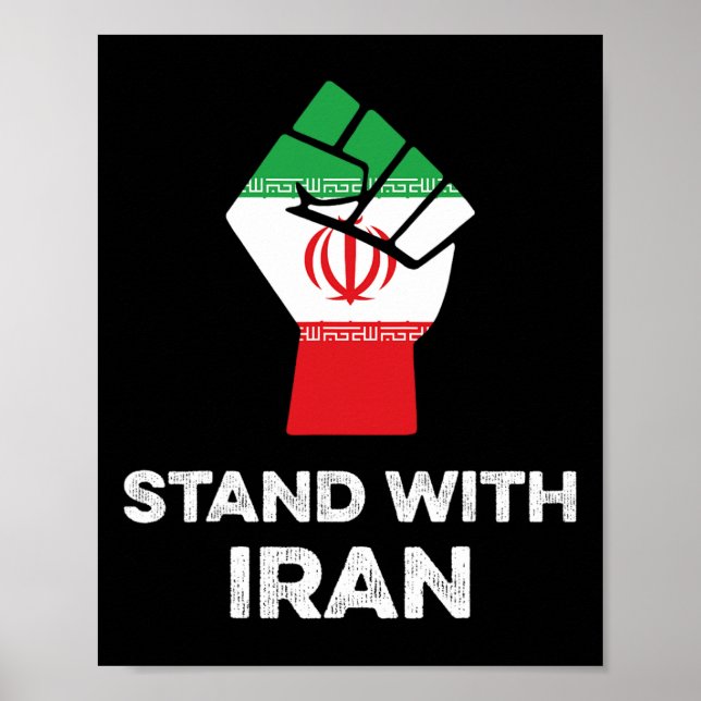 Med Iran Shirt Feminist Equality Iran Protester SH Poster (Framsidan)