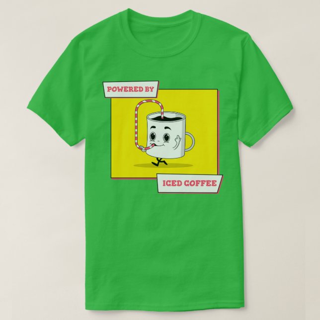 Med islagskaffe 8 t shirt (Design framsida)