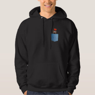 med jeans ficka yorkshireterrier hund och hjärta h hoodie