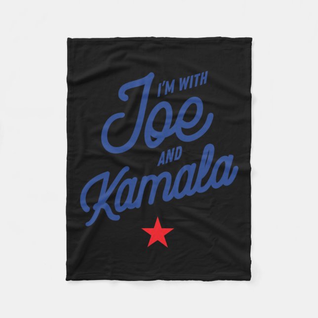 Med Joe och Kamala Biden Harris 2020 46 Fleecefilt (Framsidan)
