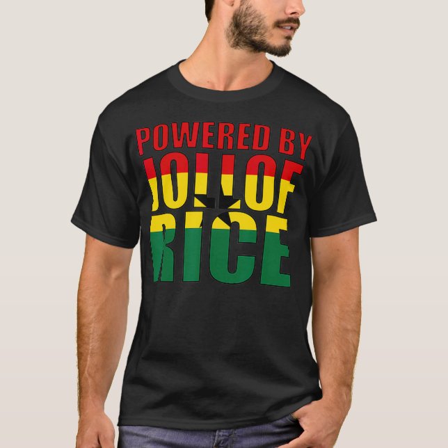 Med Jollof Ris Ghana Gift för manar kvinnor T Shirt (Framsida)