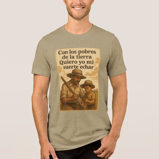 Med jordens fattiga t shirt (Framsida)
