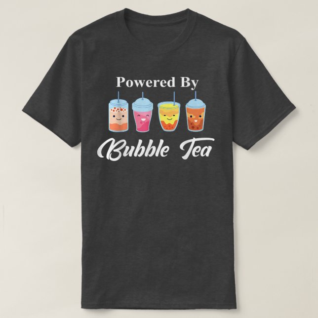 Med K-pop och Bubble Tea1540 T Shirt (Design framsida)