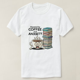 Med kaffe och ångest | Lustigt Stressat T Shirt