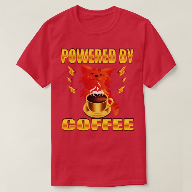 Med kaffe t shirt (Design framsida)