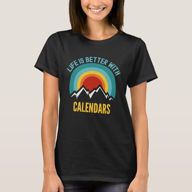 Med kalendrar t shirt (Framsida)