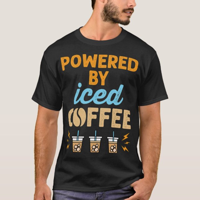 Med Kall av iserat kaffe T Shirt (Framsida)