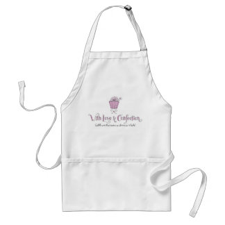Med kärlek- & Confectionlogotypförklädet Förkläde