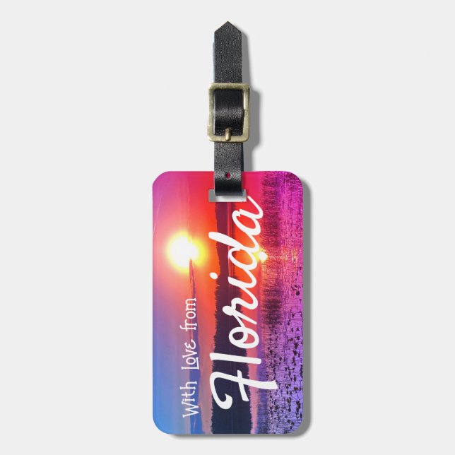 "Med Kärlek från"-bagagetagg Bagagebricka (Vertikal Framsida)