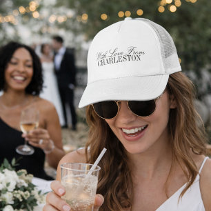 Med kärlek från Custom City Wedding Merch Station Keps