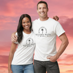 Med kärlek från destinationsbröllopsbutik t shirt