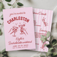 Med Kärlek från [din stad] Rosa Bachelorette Party