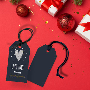 Med kärlek från - personligens julklapp märkre presentetikett