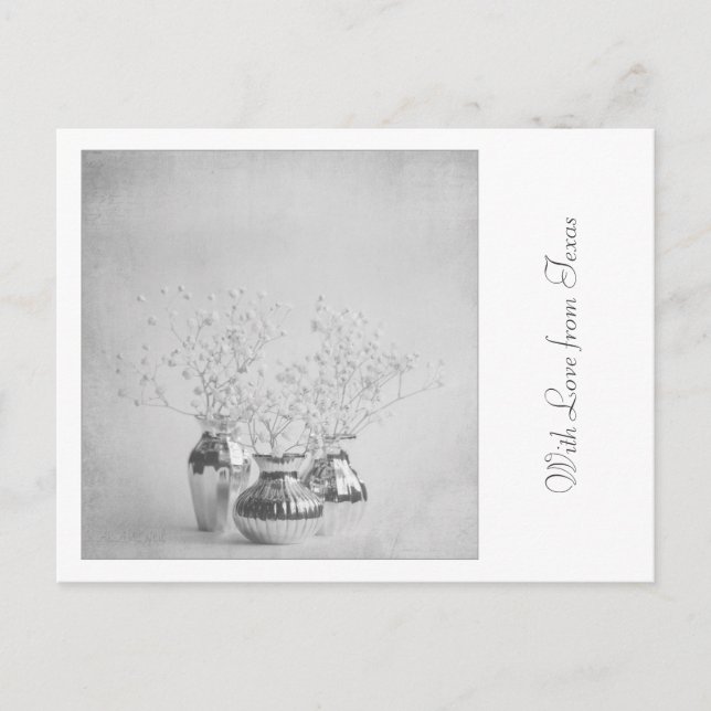 Med Kärlek från Texas vykort - Blommigt Symmetry (Framsida)