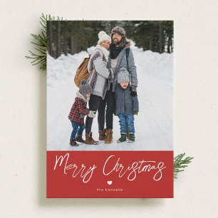 Med Kärlek God jul-typografiskt fotokort Julkort