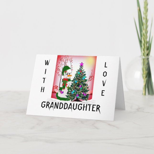 Med Kärlek Granddotter Helgkort (Framsida)