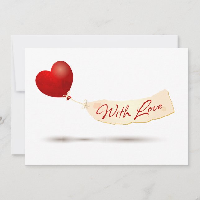 Med kärlek inbjudningar (Framsida)