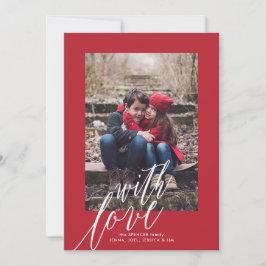 Med Kärlek julfotoport för Helgdag Julkort