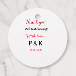 Med kärlek lägg till förnamn bokstav tack lägg til gåvor etiketter