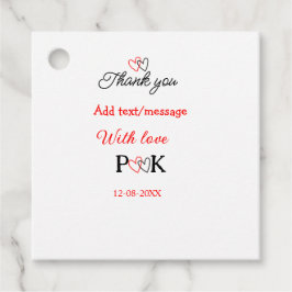 Med kärlek lägg till förnamn bokstav tack lägg til gåvor etiketter