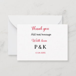 Med kärlek lägg till parets namn bokstav tack lägg anteckningskort