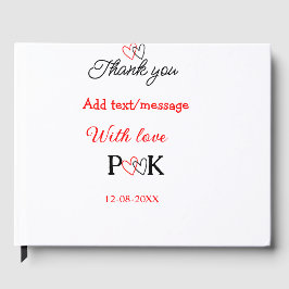 Med kärlek lägg till parnamn bokstav tack lägg til gästböcker