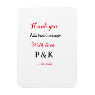 Med kärlek lägg till parnamn bokstav tack lägg til magnet