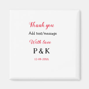 Med kärlek lägg till parnamn bokstav tack lägg til magnet