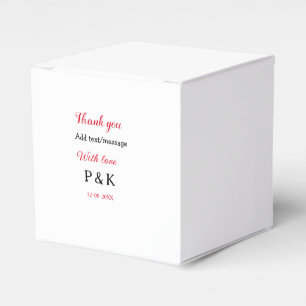 Med kärlek lägg till parnamn bokstav tack lägg til presentaskar