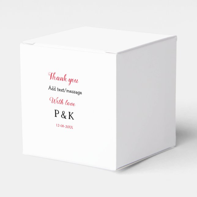 Med kärlek lägg till parnamn bokstav tack lägg til presentaskar (Framsidan Sidan)