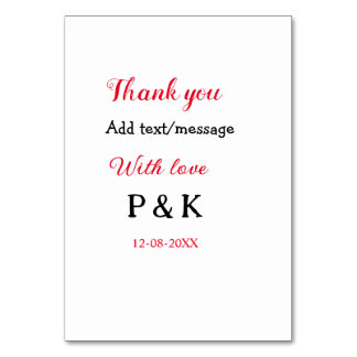 Med kärlek lägger du till ett par namn brev-tack f bordsnummer