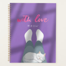 "Med kärlek, Meow" Mysig kattanteckningsbok