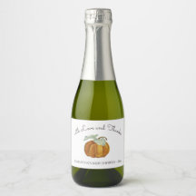 Med Kärlek och vit Pumpkin-gnistande Vin-märkning