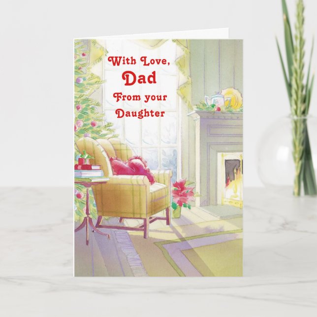 Med Kärlek Pappa från din dotter Helgkort (Framsida)