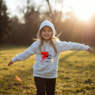 Med kärlek Personlig barn hoodie T Shirt