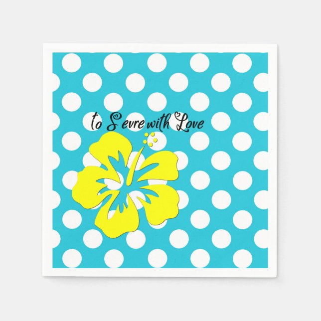  med Kärlek Polka Dot Party Pappersservett (Framsidan)