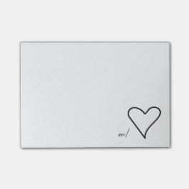 Med kärlek posta det noterar (litet) post-it block