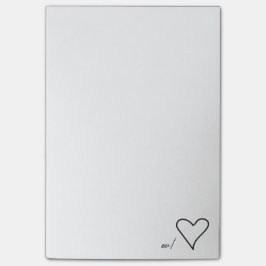 Med kärlek posta det noterar (stort) post-it block