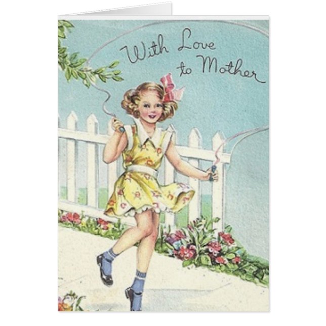 Med Kärlek till Mor Hälsningskort (Framsidan)