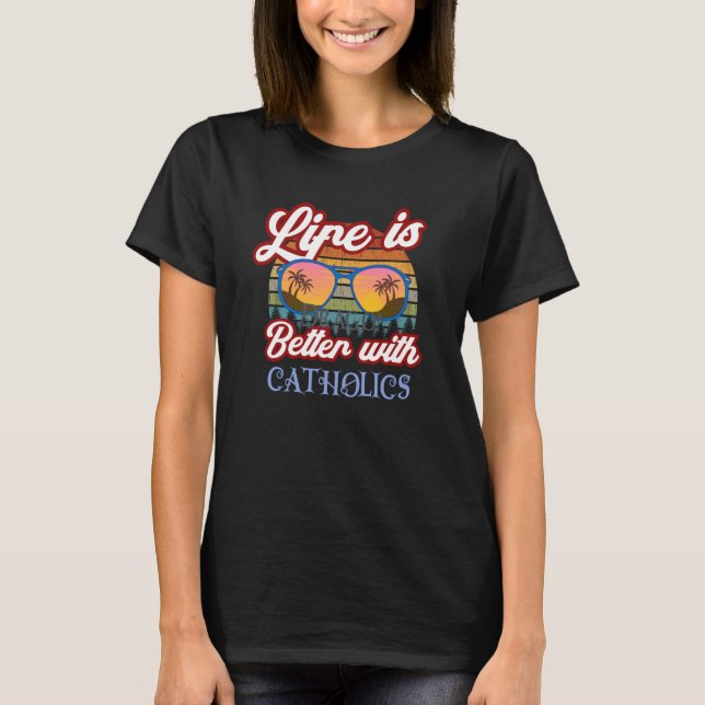 med katoliker Traditionell katolsk bön T Shirt (Framsida)