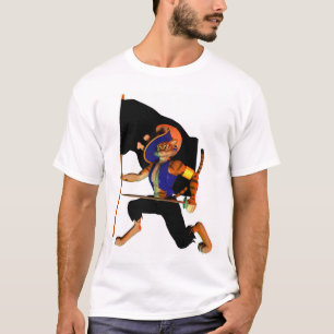 Med Katt-något liknande däckmönster Tee Shirt
