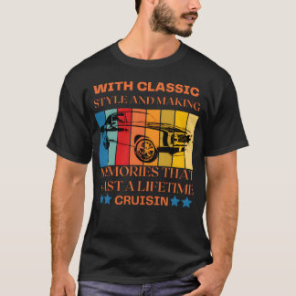 med klassisk bil retro t shirt